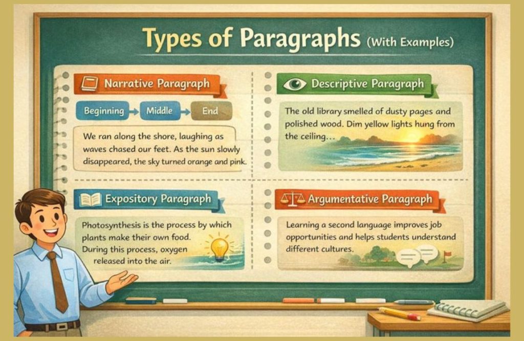 main four types of paragraphs