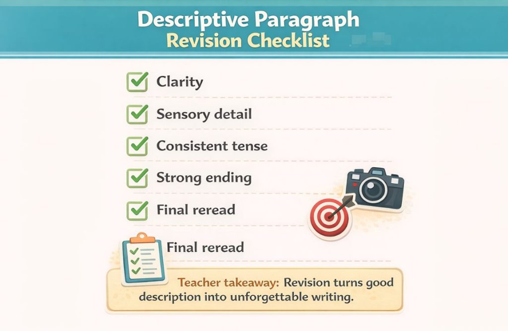 DescriptiveParagraph Revision Checklist