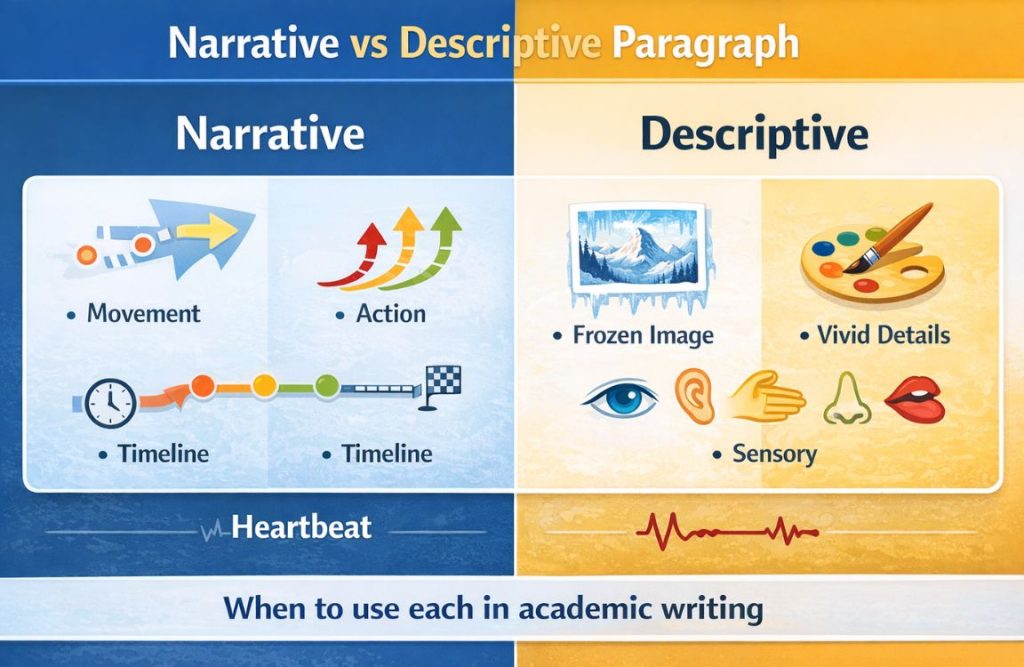 Narrative Paragraph vs Descriptive Paragraph