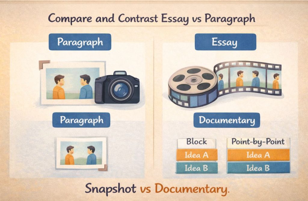 Compare and Contrast Essay vs Paragraph