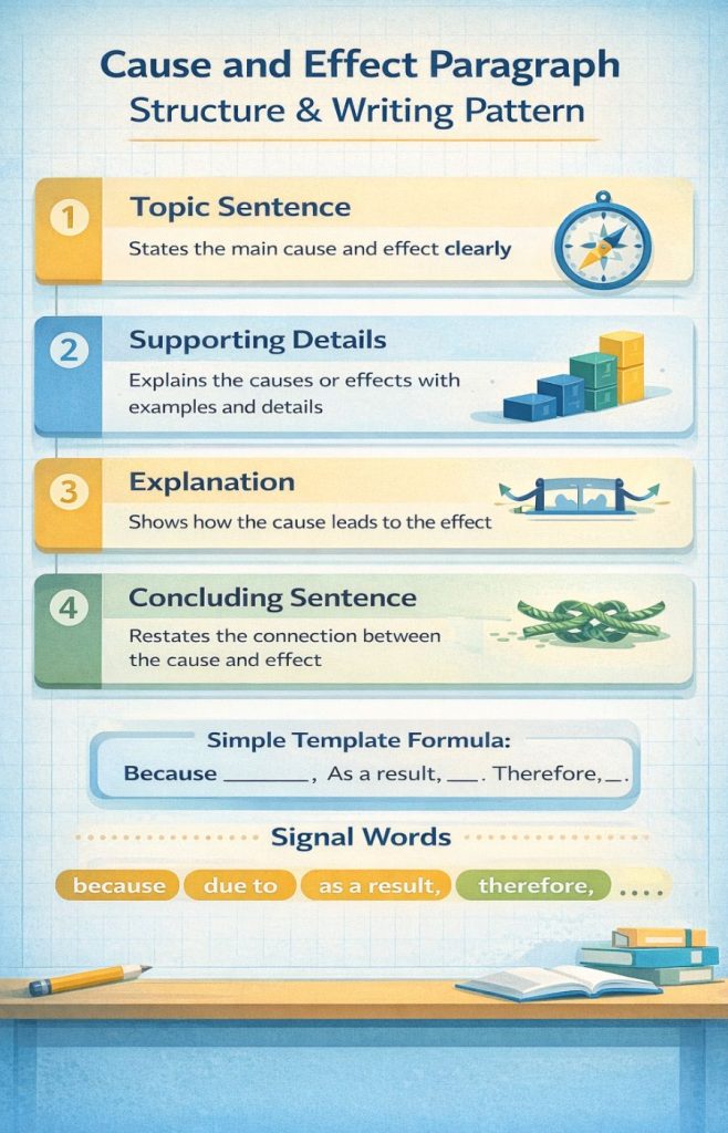 cause and effect paragraph format