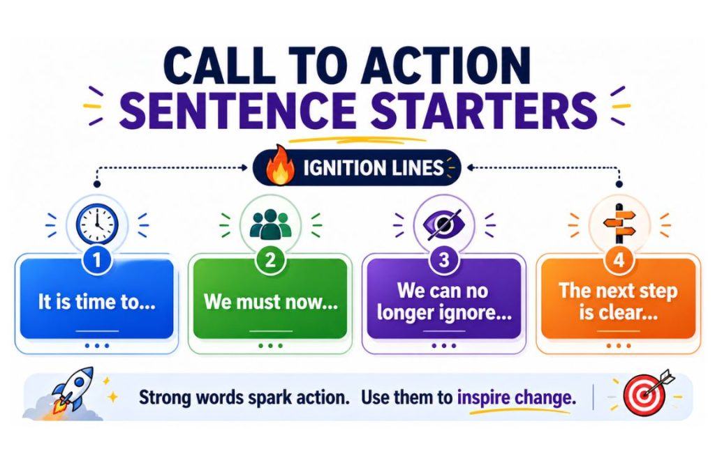 Call to Action Paragraph Starters