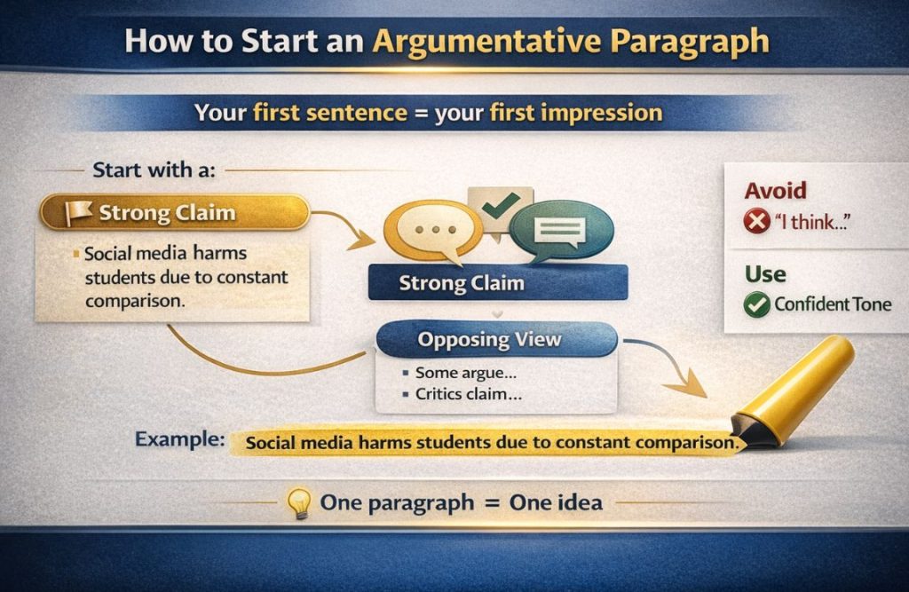 How to Start an Argumentative Paragraph